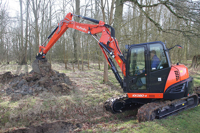 Hire Kubota KX080-4 Excavator